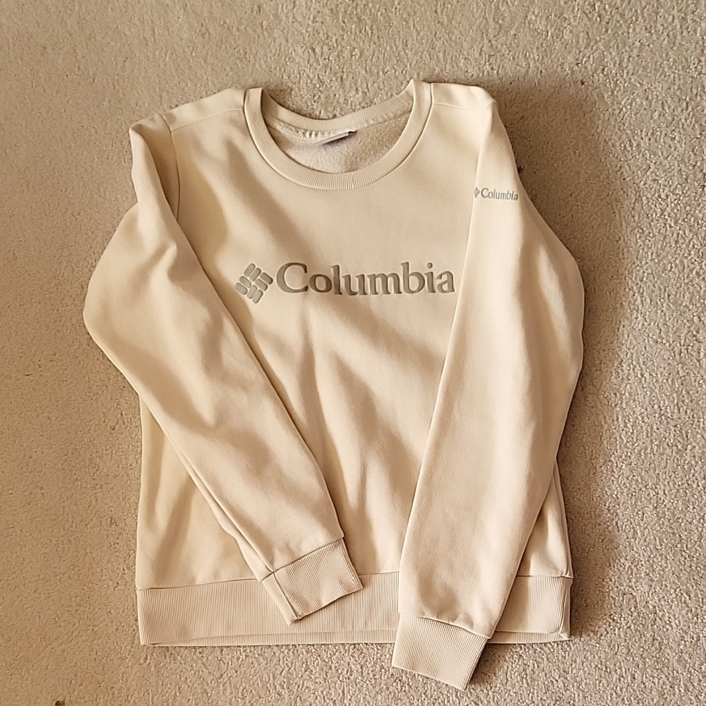 Columbia Off-White Crewneck Sweatshirt